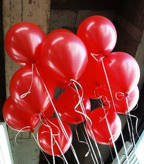 KIRMIZI BALON METALİK 10 Adet